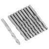 10pcs 2 Flute Spiral Router Bit for Wood CNC End Mill Tungsten Milling Cutter 3.175*22mm