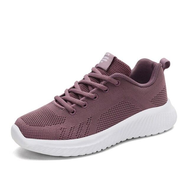 Women Shoes Flat Sneakers Breathable Casual Sports Ladies Shoes Lightweight Comfy Trainer Tennis Running Sneakers For Women