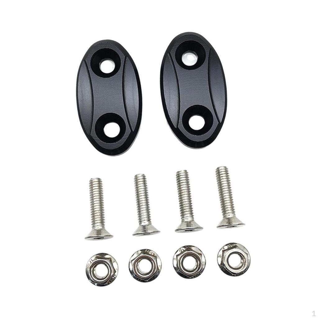 2 Pieces Motorcycle Mirror Mount Riser Decorative Mirrors Rearview Base Seat Covers