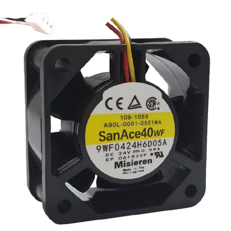 

for SanAce40WF DENKI 9WF0424H6D05A 4020 3 Line DC 24V 0.08A FANUC Cooling Fan