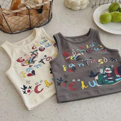 Kids' Graffiti Vest Tops - Stylish, Light, and Versatile Summer Sling