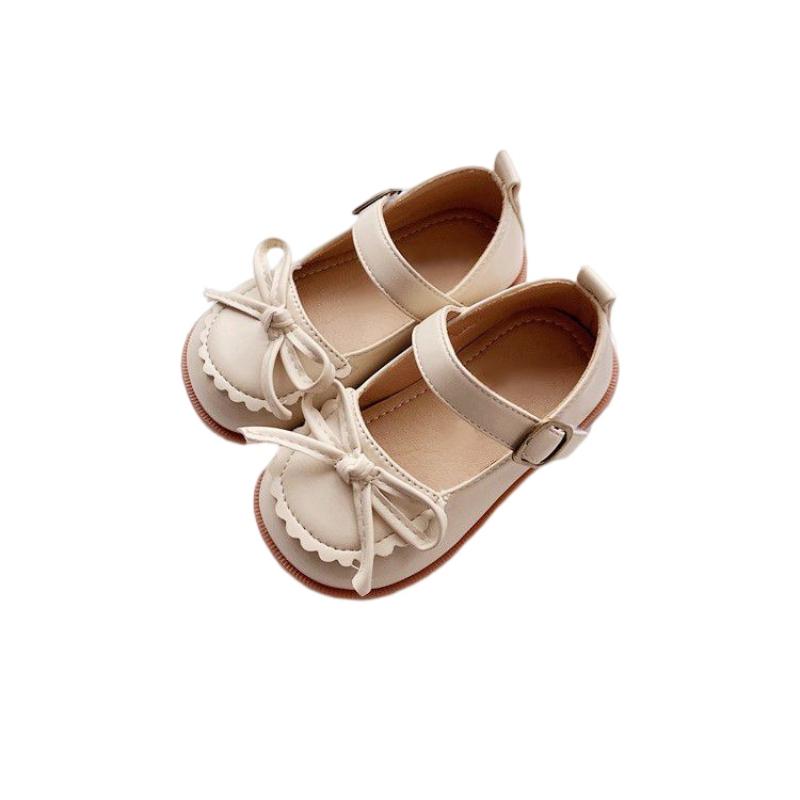 

Весенняя детская обувь для девочек, детская обувь из искусственной кожи, модные туфли принцессы на плоской подошве с милым бантом для маленьких девочек, туфли на плоской подошве для маленьких девочек 24