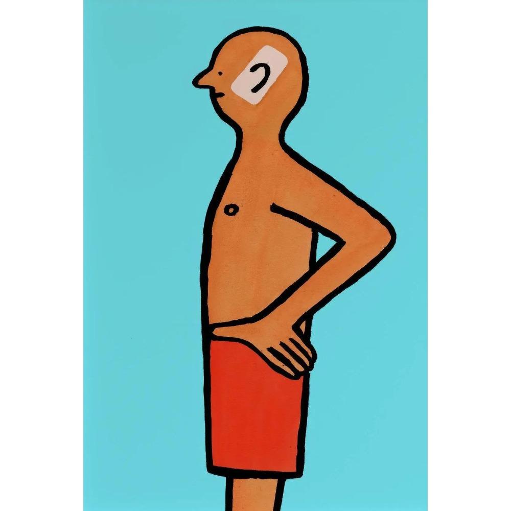 

Famous French Illustrator Jean Jullien Cartoon Poster Funny Satirical Comics Prints Canvas Painting Wall Picture Home Room Decor 21X30CMNo Framed