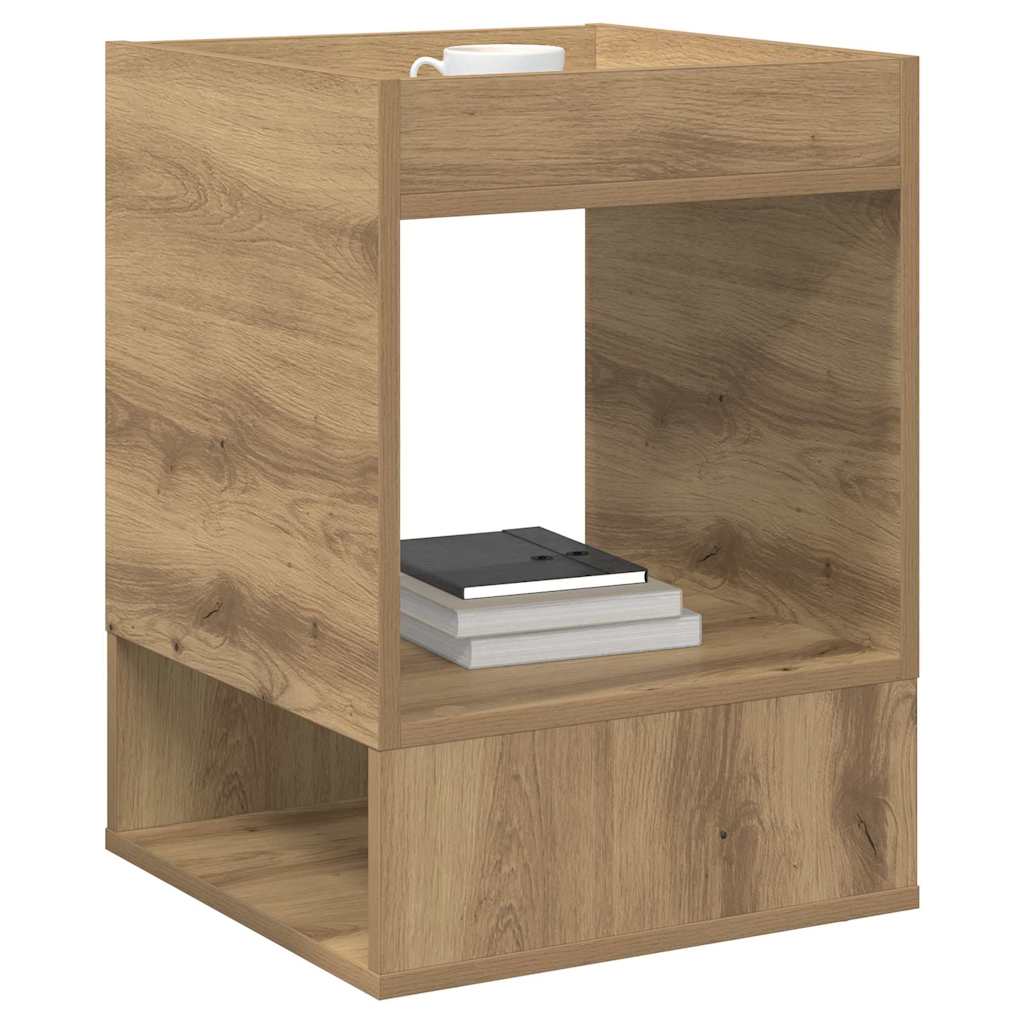 Side Table Set of 2 Artisan Oak Finish 40 x 40 x 56 cm Engineered Wood