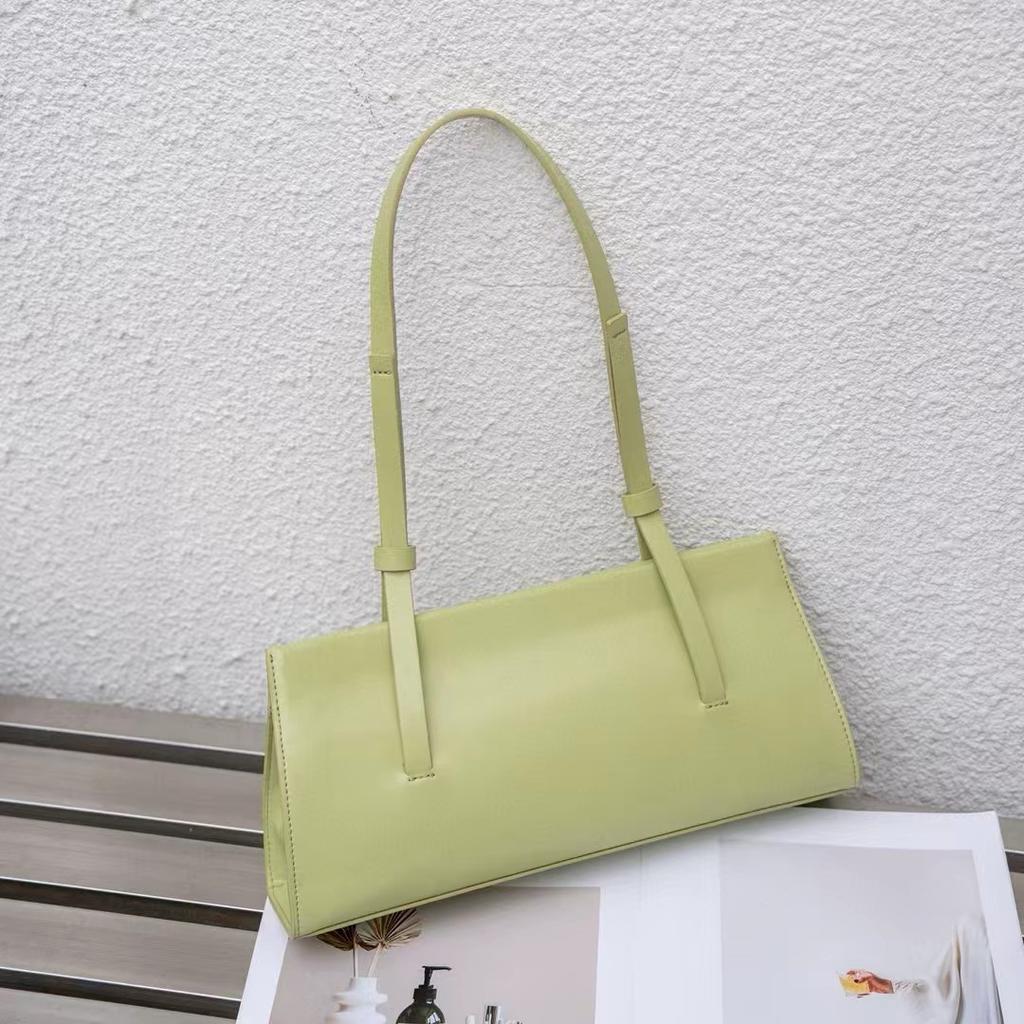 Genuine Leather Leather Bag For Women Fashion Shoulder Underarm Bag Split Leather Red Ladies Soft Handbag Luxury Desig