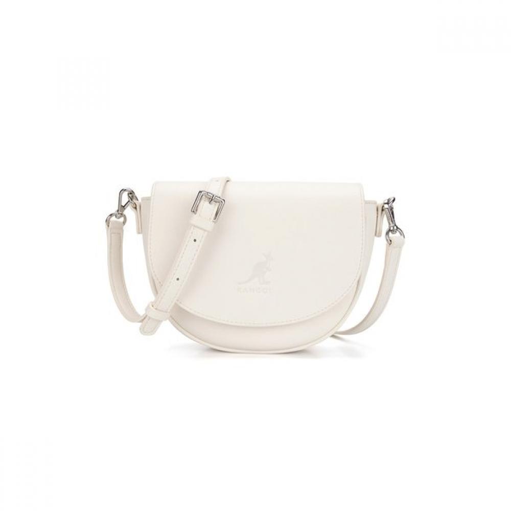 KANGOL Luna Half Moon Crossbody Bag M3227 Ivory
