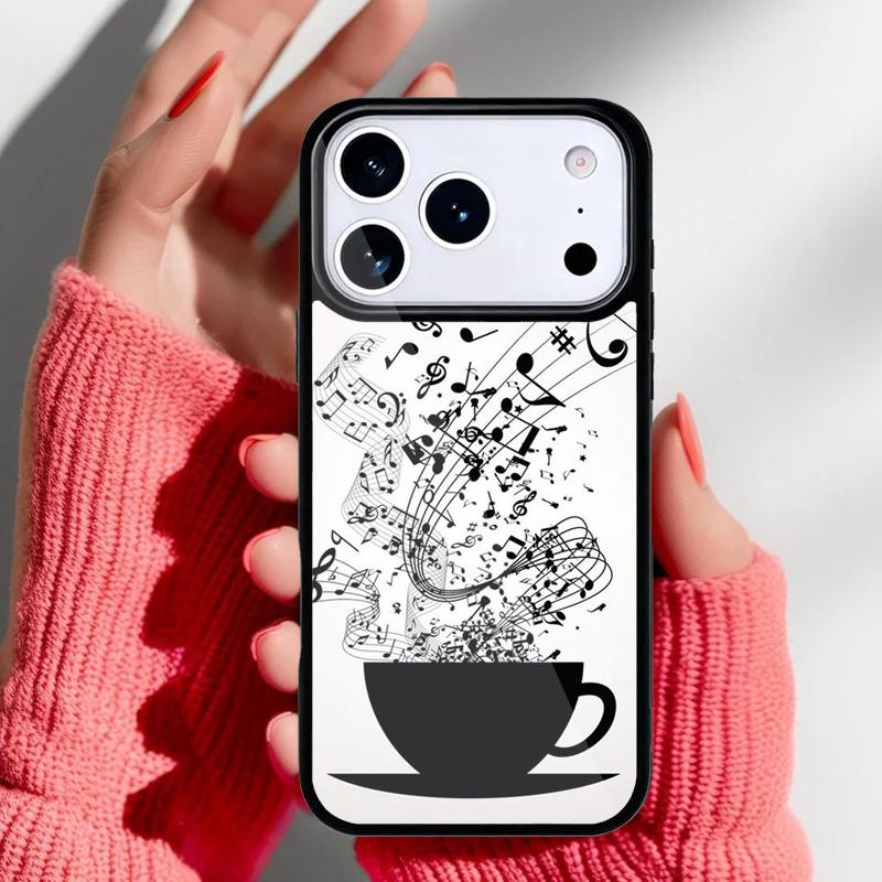 Musical Notes Classical Music Art Phone Case for iPhone 17 Air 16e 15 14 13 Pro Max Back Cover for 12 11 Pro Coque