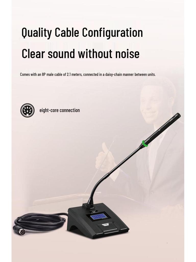 HuiDu HD-1600M Wired Conference Gooseneck Microphone System