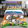 3pcs Duvet Cover Set (1*Duvet Cover + 2*Pillowcase, Without Core), South Sydney Rabbitohs Print Bedding Set, Bedroom Decor, All‑Season, Birthday Gift