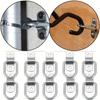 10Pcs Heavy Duty Cargo Tie Down Ring D Type Fastener Ring Secure Trailer Pull Hook  Truck Bed