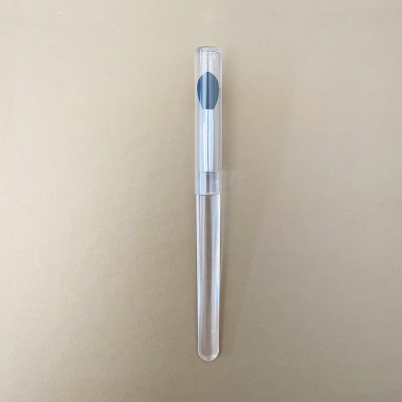 Tragbarer Silikon-Lippenpinsel mit Deckel - Staubdichter kleiner Lippenstift-Applikator