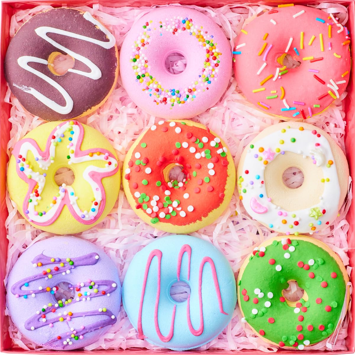 

Ванна ванна ручной работы сюрприз подарочная коробка на день рождения популярная с протестированными ингредиентами FDA из 9 бомбочек, солей, подарков, подарков, подарков, в комплекте, женщины,