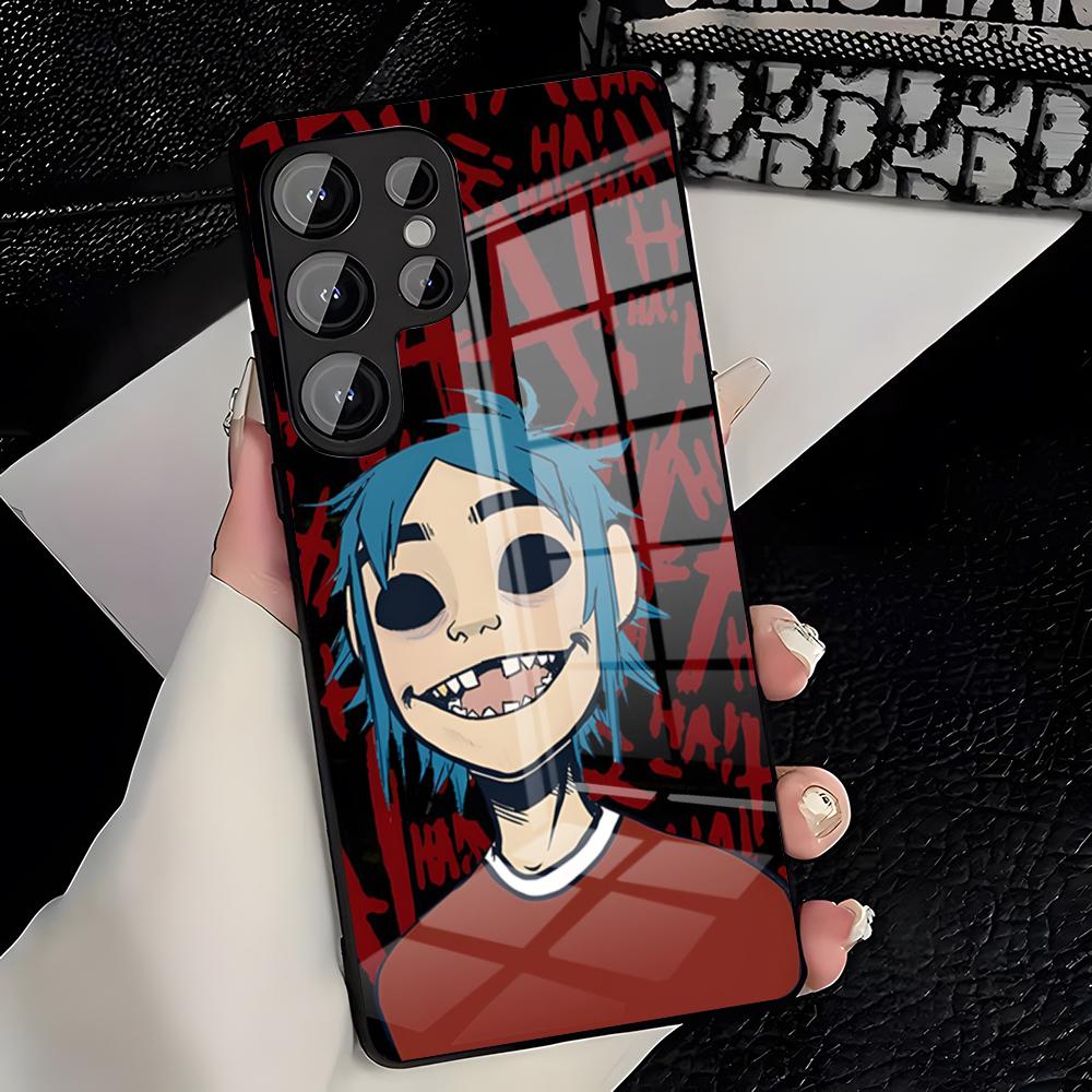 

Anime Rock Band Gorillaz Phone Case For Samsung S26 S25 Plus S20 S20 Plus S22 Ultra S23 FE S21 Plus S21 Ultra Glass Cover Samsung S20 Plus
