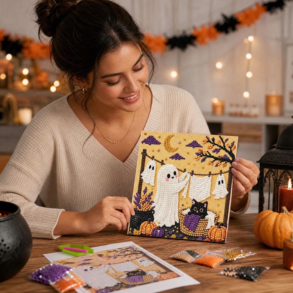 Halloween Painting Kit DIY Set for Holiday Projects and Activities