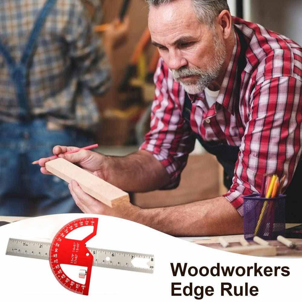 0-180 Degrees Construction Protractors 8/12 Inch Angle Ruler Angle Protractor  Woodworking