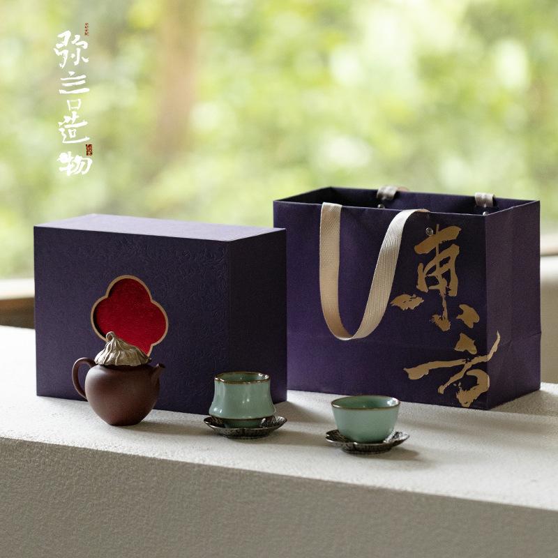

Purple Clay Teapot 1 Pot 2 Cups Tea Set Complete Set Luxury Tea Ceremony Set Teapot And Tea Cup Set Chinese Tea Set Ornaments