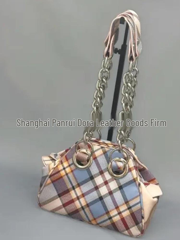 Nische 2025 Sphärisches Logo Bowlingtasche: Punk Spicy Girl Einzel-Schulter- & Umhängetasche