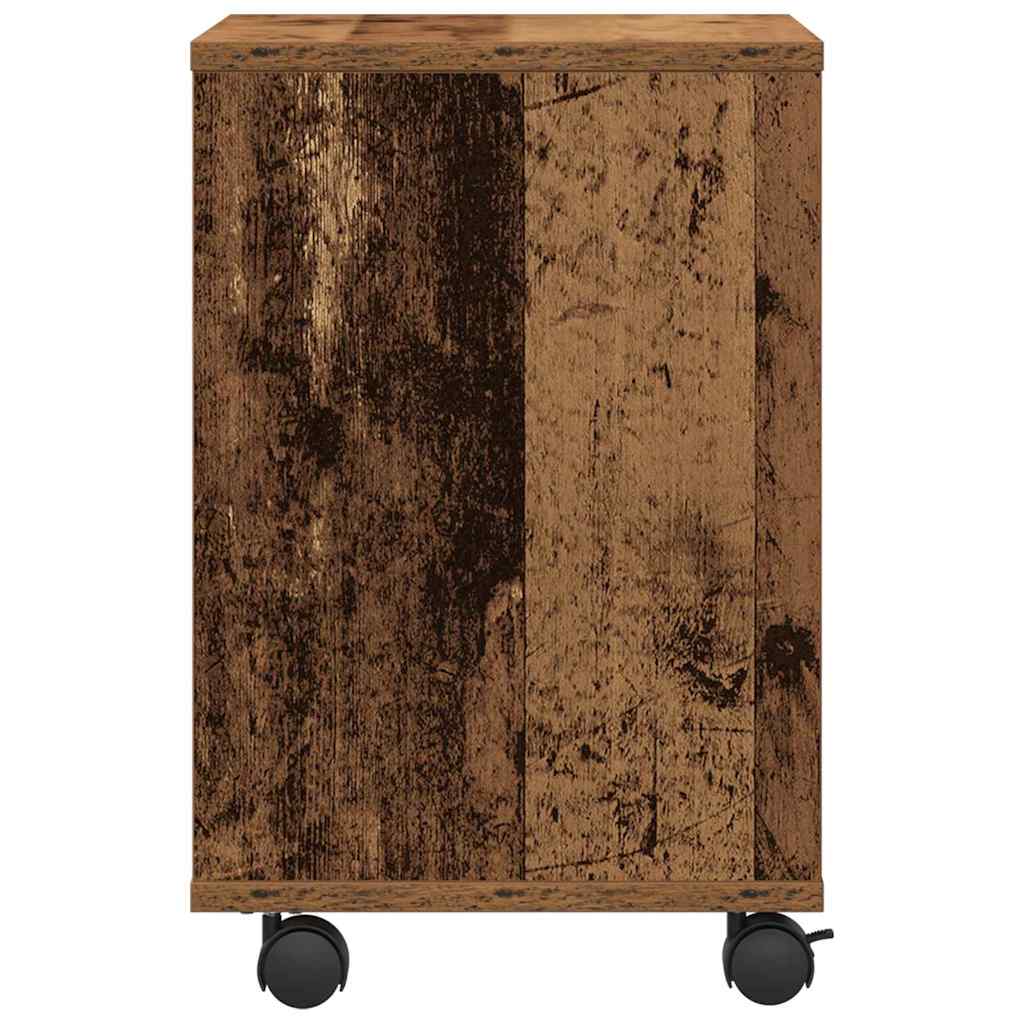 Printer Stand Reclaimed Wood Look 41 x 32 x 48 cm Engineered Wood