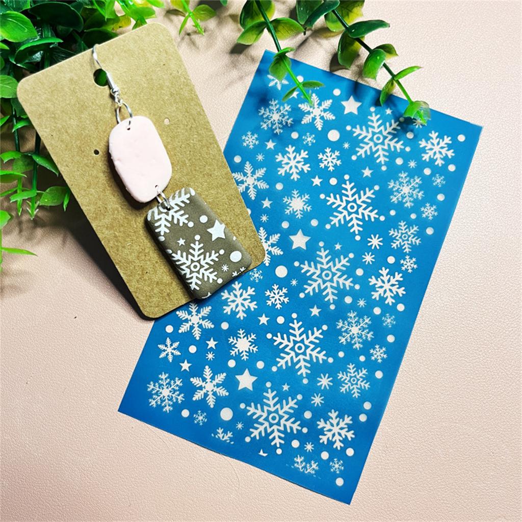 Wiederverwendbare Siebdruckschablonen Valentinstag Siebdruckschablonen Ohrring Transfers Schablonen für Bastelarbeiten