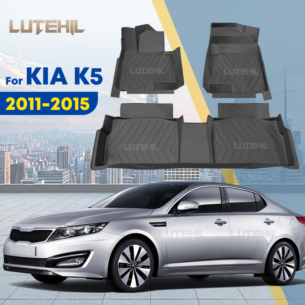 All-Weather TPE Floor Mat For KIA K5 2011-2015 2014 2013 2012 Carpet Cover Waterproof Automotive Interior Protector Accessories