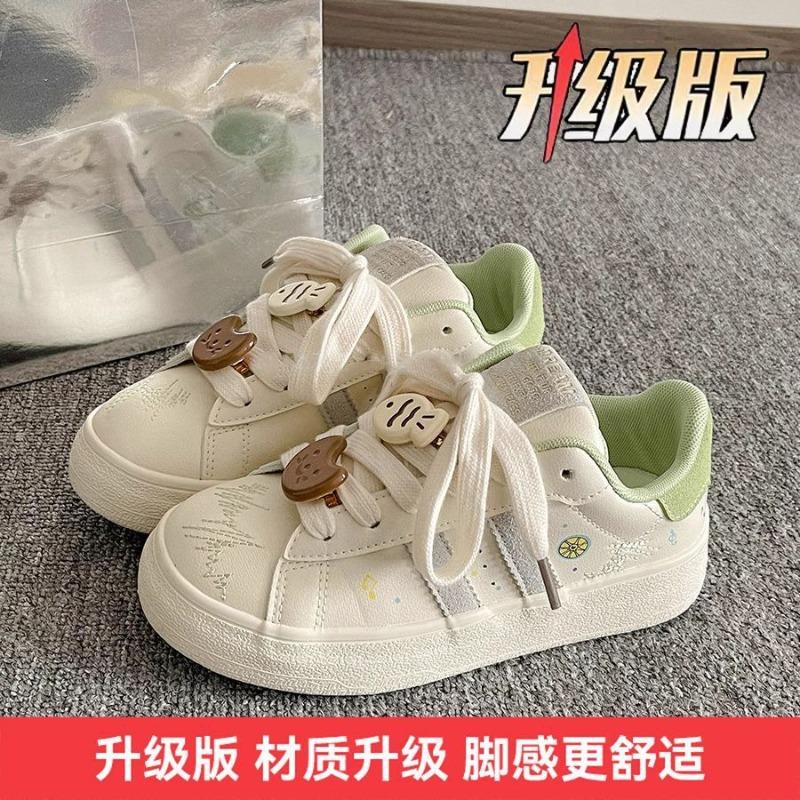 Dopamine casual board shoes women's student new spring versatile shoes platform white shoes