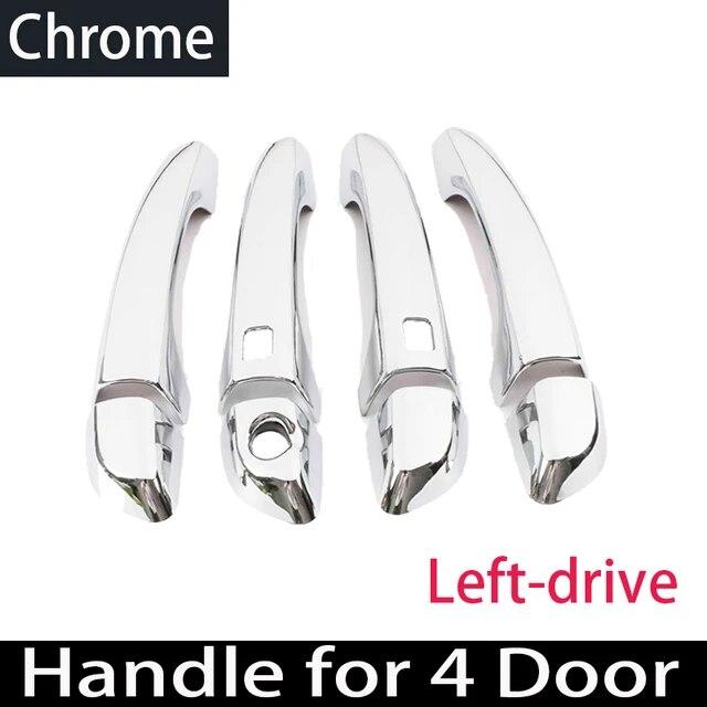 Carbon Fiber Exterior Door Handle Cover For Hyundai Elantra Avante AD 2016 2017 2018 Chrome Black Trim Car Accessories