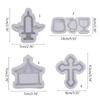 Crosses/Cup/Tent Silicone Mold Quicksand Casting Molds Epoxy Resin Shaker Mold for DIY Pendant Jewelry Decoration Making