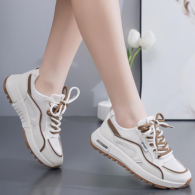 2025 Popular Autumn Lightweight Soft-soled Casual Shoes Outdoor Running Sports Shoes Student Mesh Breathable Women's Shoes