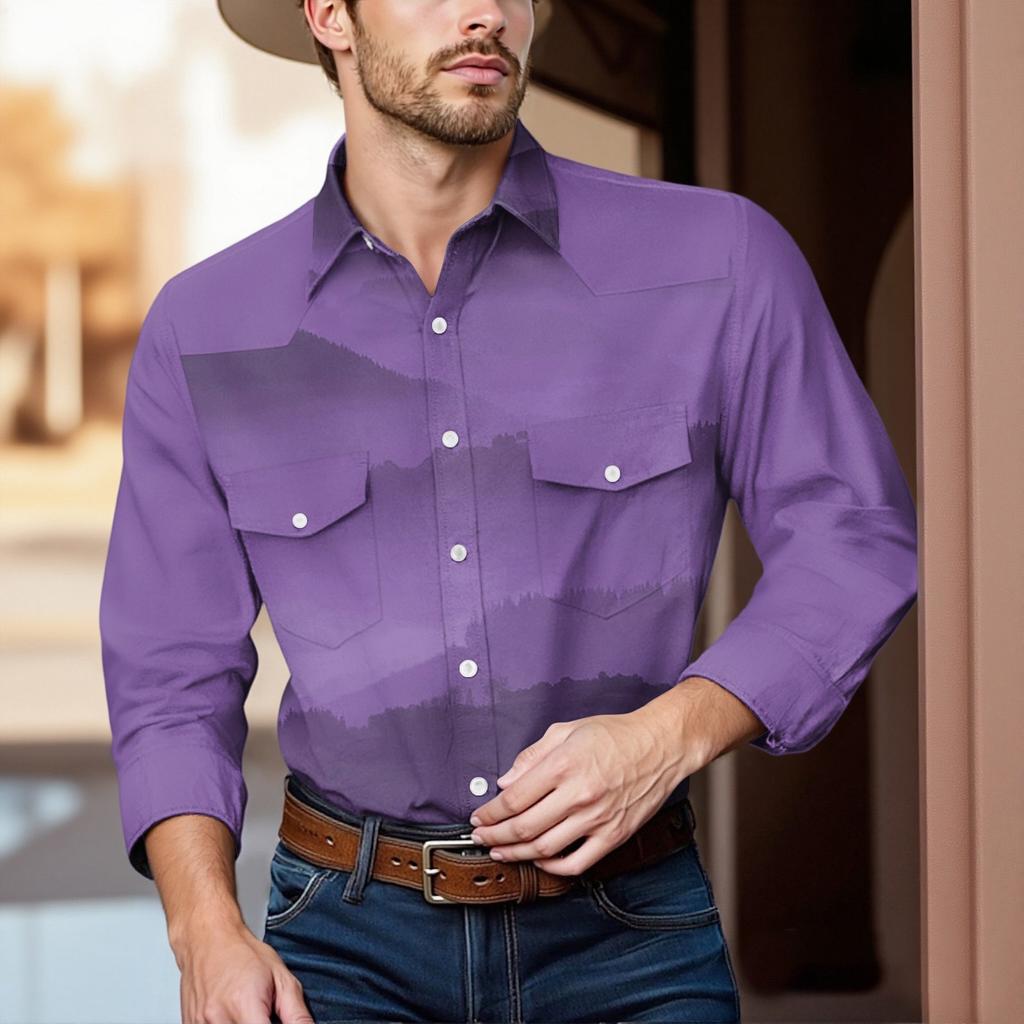 Men'S Fashionable Lapel And Shoulder Length Short Sleeved Casual Top