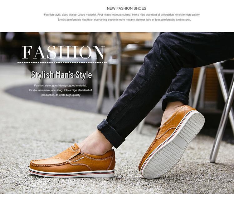 Sapatos Mocassins de Couro Masculinos Plus Size - Sapatos Formais e Casuais para Escritório.