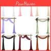 Elegant Wedding Arch Door Chiffon Curtain Translucent Fabric For Romantic Decorations