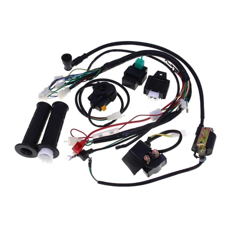 

CDI Ignition Coil Wire Harness Stator Assembly Wiring Compatible for Electric 50CC 70CC 90CC 110CC 125CC Motorcycle