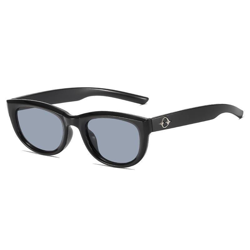 Retro Cat Eye Sunglasses Women'S High-End Narrow-Frame Glasses Damp Uv-Proof Sunglasses