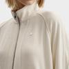 Fila White Minimalist Casual Relaxed Comfortable Loose Knit Jacket Women Jackets F11W543504F-IV