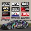 For HKS Sticker JDM Racing Decals Motorcycle Scooter Auto Window Bumper Car Decoration ADVAN Modified Accessories