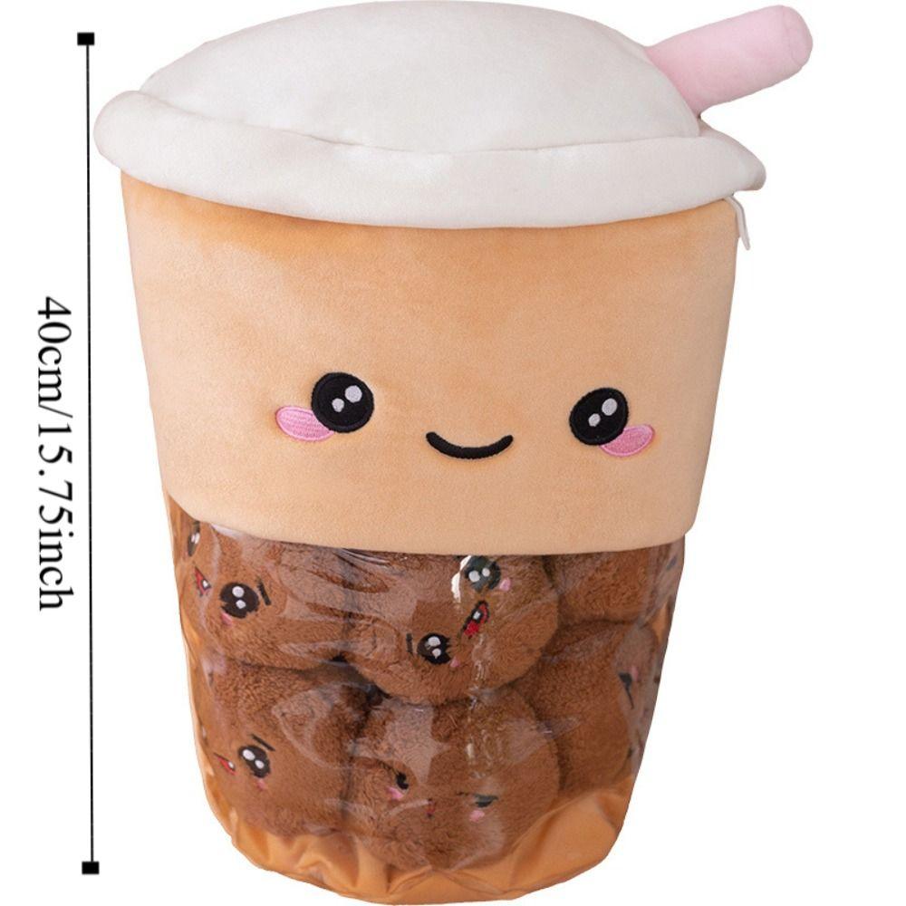 Soft Milk Tea Cup Plush Toy Red Date Milkshake Cat's Claw Milkshake Pillow  Children Gift