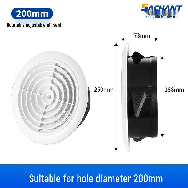 Adjustable ABS Round Vent for Central Air Conditioning