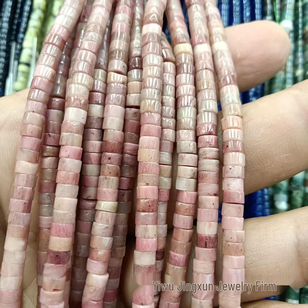 2x4mm Natural Agate Stone Separator Beads for DIY Jewelry Making - Loose Semi-Finished Accessories In Stock