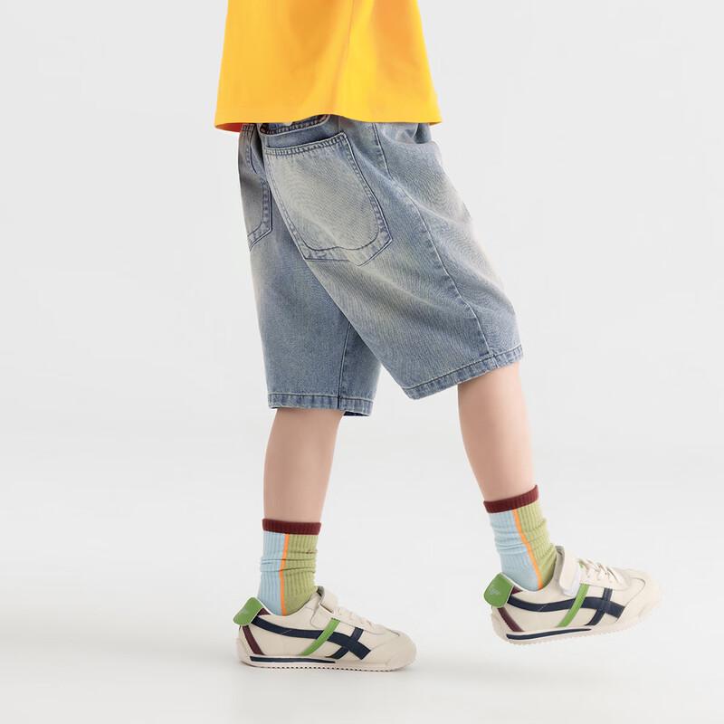 Boys  Washed Knee-Length Denim Shorts 110