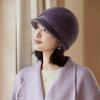 Winter Mother Wool Hat Women's Fleece Thickened Duck Tongue Warm Hat In The Elderly Cold-proof Knitted Hat