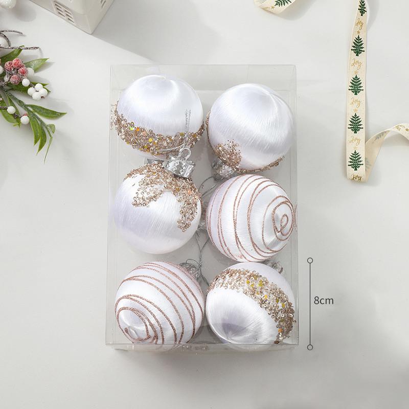 Ball Christmas Gift Indoor Pendant With Flash Decoration For Party And Tree