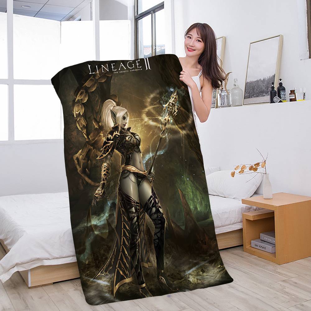 Game Lineage 2 Bath Towel Microfiber Soft Water Absorbing Breathable For Girl Kids Decorative Cartoon Beach Towel