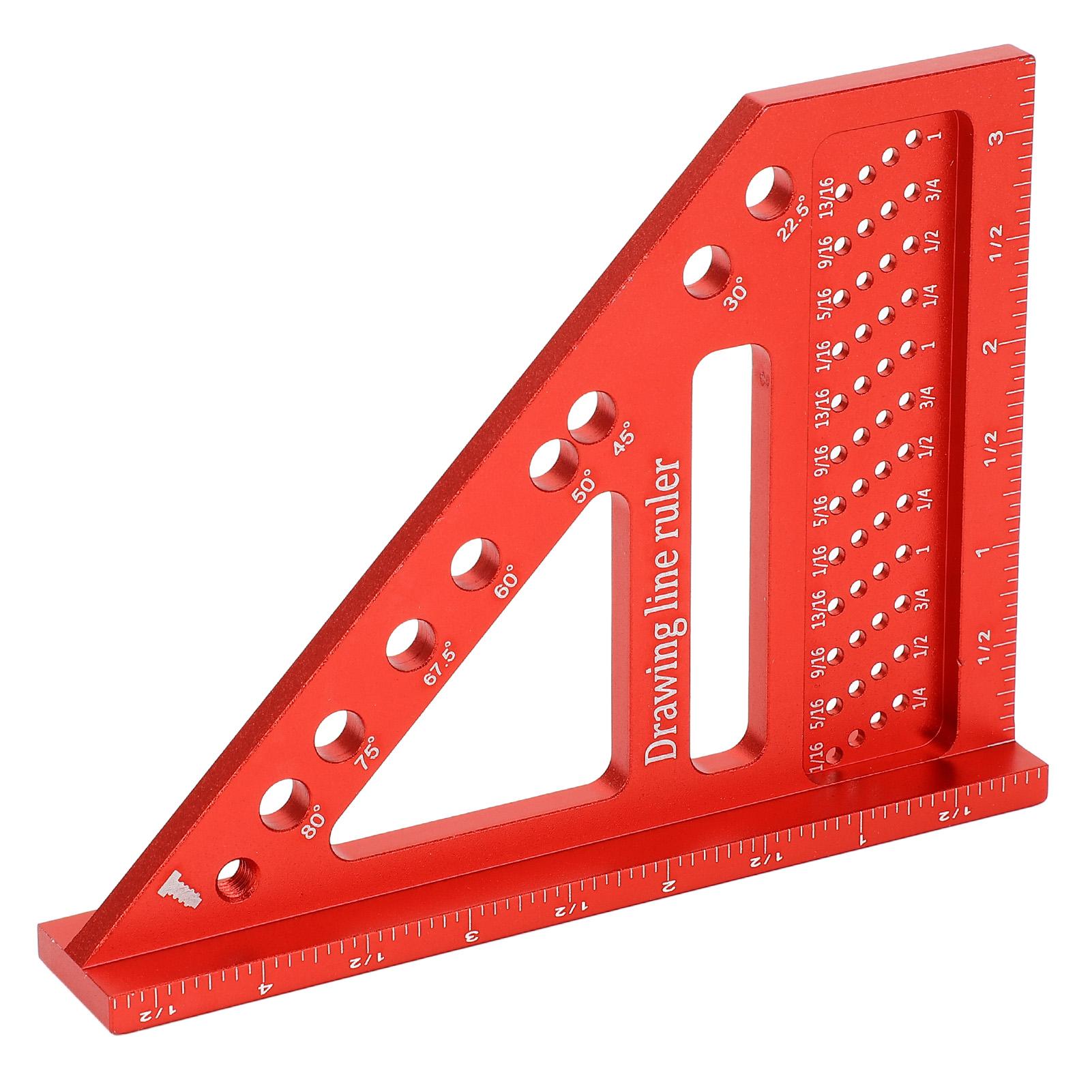 

Линейка для рисования Алюминиевый сплав от 0 до 90 градусов Деревообрабатывающий угольник для инженерного строительства