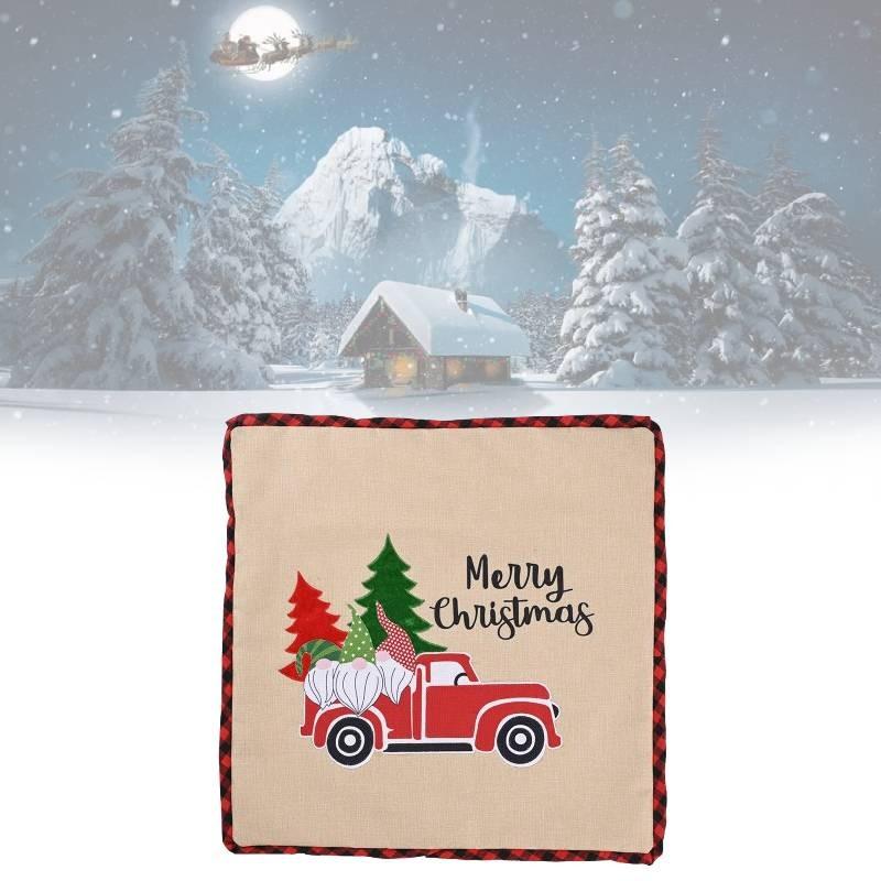 Christmas Case Pillow Holidaya Decoration Forest Elderly Sofa Cars Dress Up