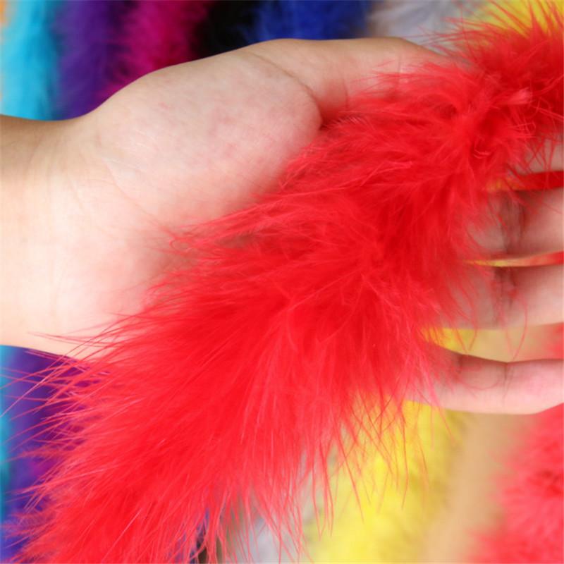 2 Meter dicke, flauschige Feder, weicher Federbesatz, Streifen für Hochzeit, Party, Kostüm, Bühne, Cosplay, DIY-Dekoration