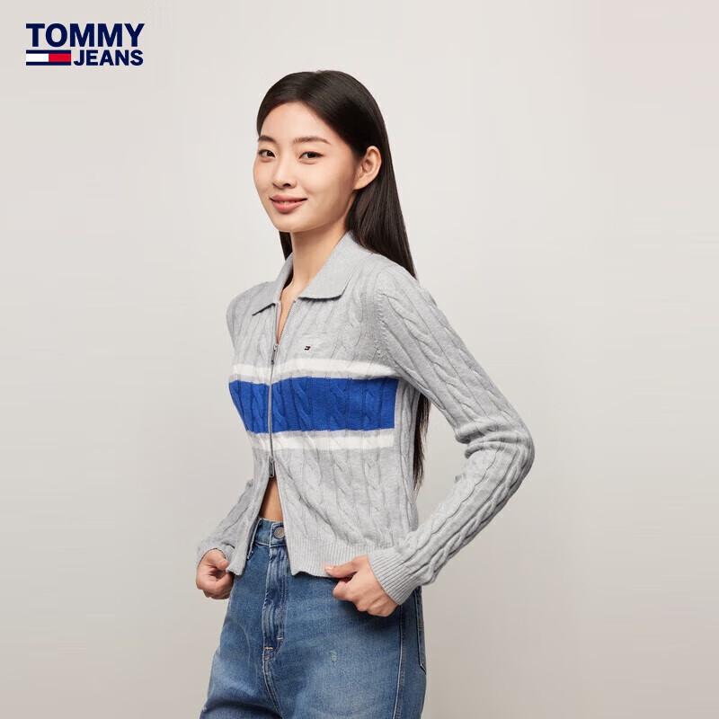 TOMMY JEANS Women's Cotton Cashmere Blend Knit Cardigan