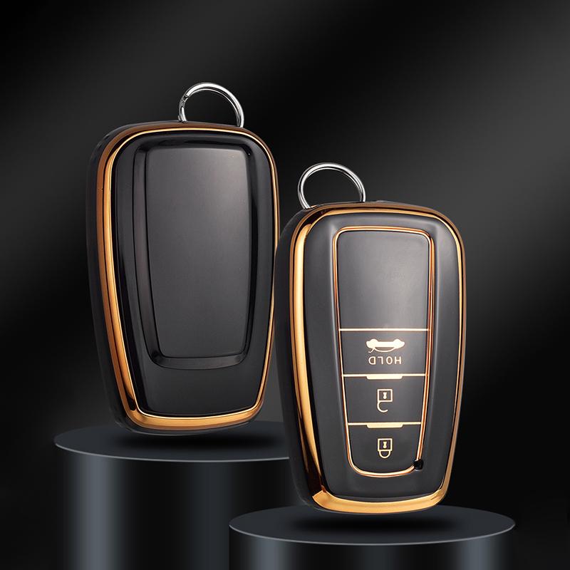 Protective Easy to Install TPU Car Key Case for Toyota Camry Car Key Shell Cover чёрный