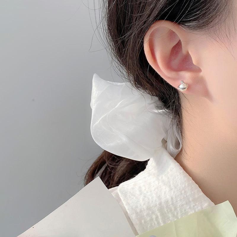 Les Boucles d'Oreilles Pearl Planet sont Petites, Légères et Luxueuses, Haut de Gamme, Tempérament Mini et Petites Boucles d'Oreilles Exquises Nouveau Style