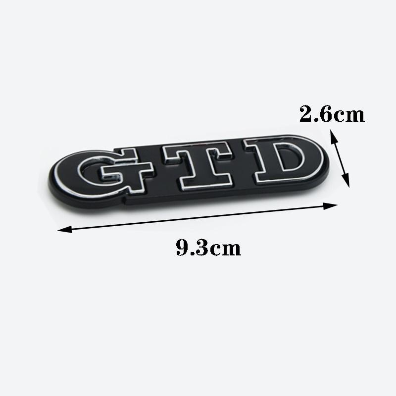 3D Metal GTD Logo Car Stickers Decals Front Hood Grill Emblem Badge for GTD Go-lf 2 4 5 6 7 8 R MK4 MK5 MK6 MK7 MK3 MK2