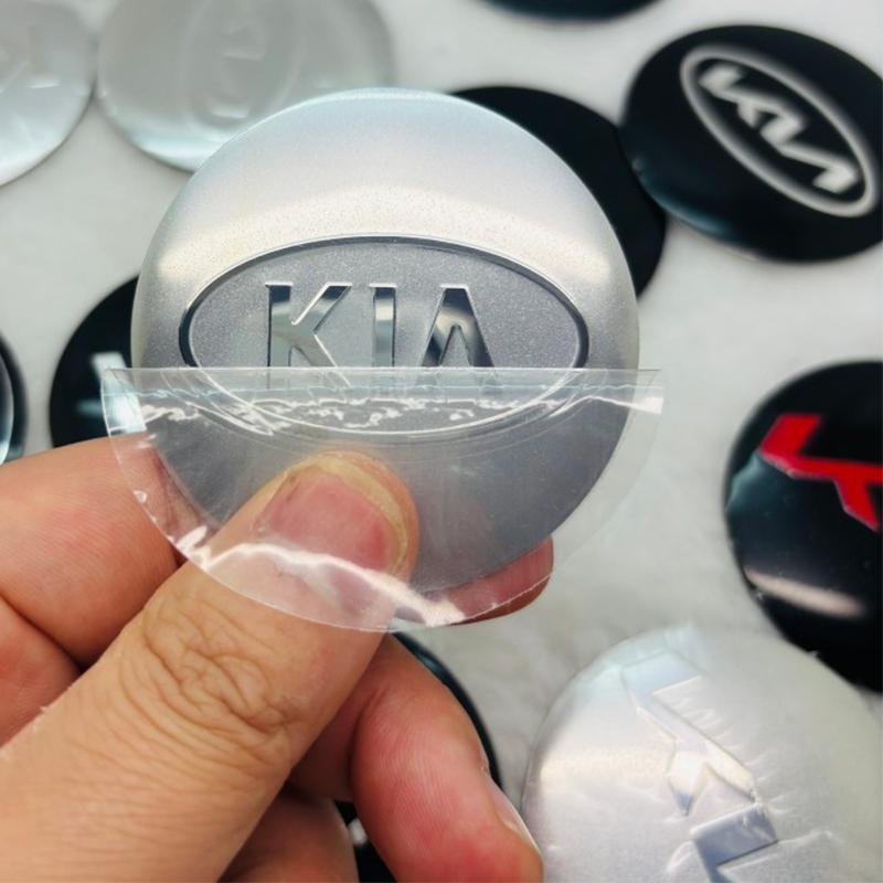 4Pcs 56mm Car Styling Wheel Center Hub Cap Stickers Accessories For KIA GT-Line Rio 4 Ev3 ev6 Niro Stonic Sportage Ceed Picanto